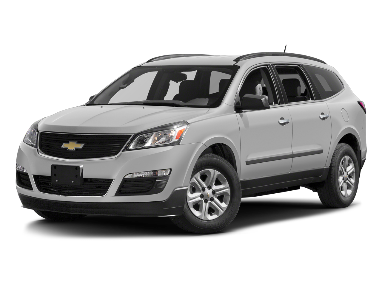2017 Chevrolet Traverse LS in Silver Ice Metallic — front three-quarter view