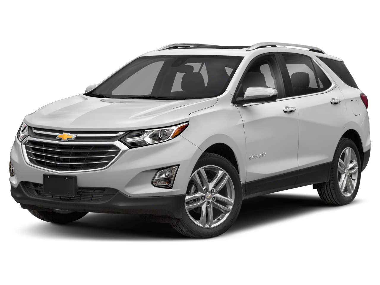 2020 Chevrolet Equinox Premier in Mosaic Black Metallic — front three-quarter view