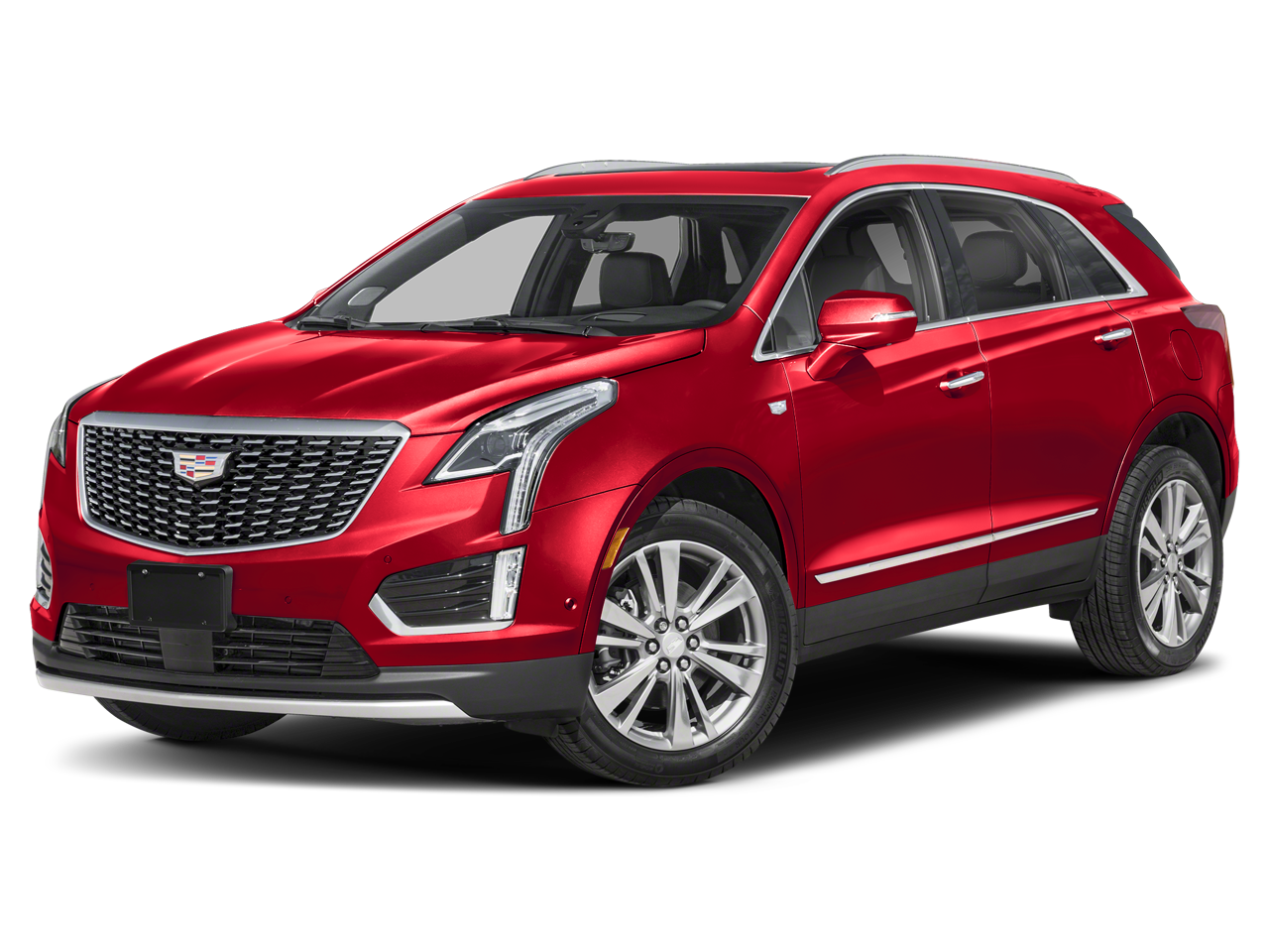 2024 Cadillac XT5 Premium Luxury in Stellar Black Metallic — front three-quarter view
