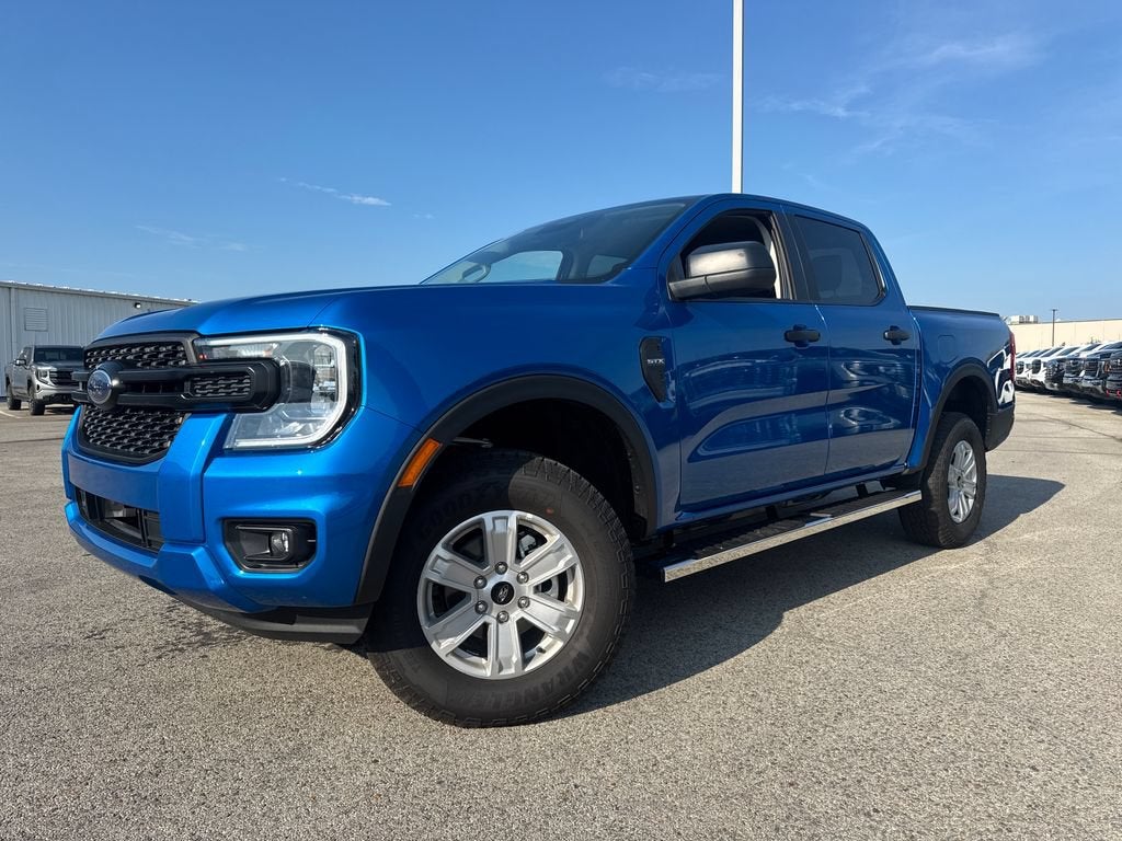 2025 Ford Ranger XL in Blue — front three-quarter view