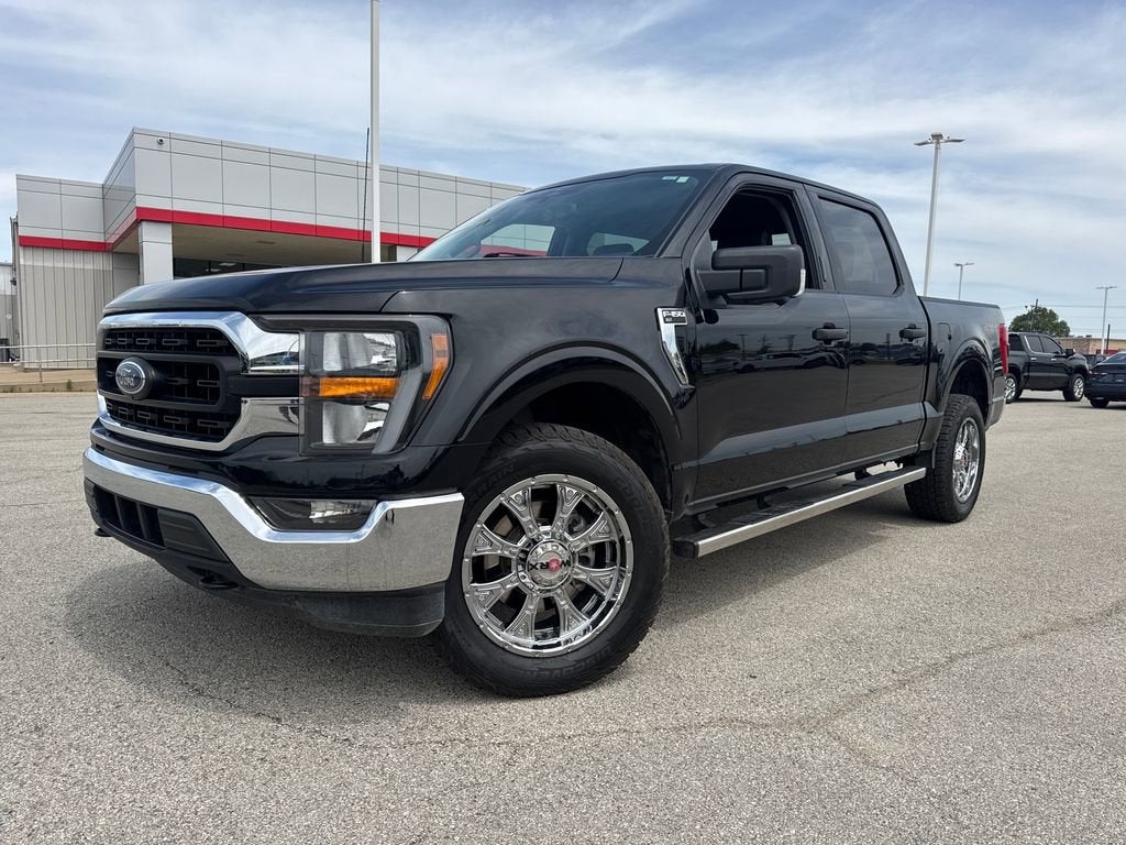 2023 Ford F-150 XL in Agate Black Metal — front three-quarter view