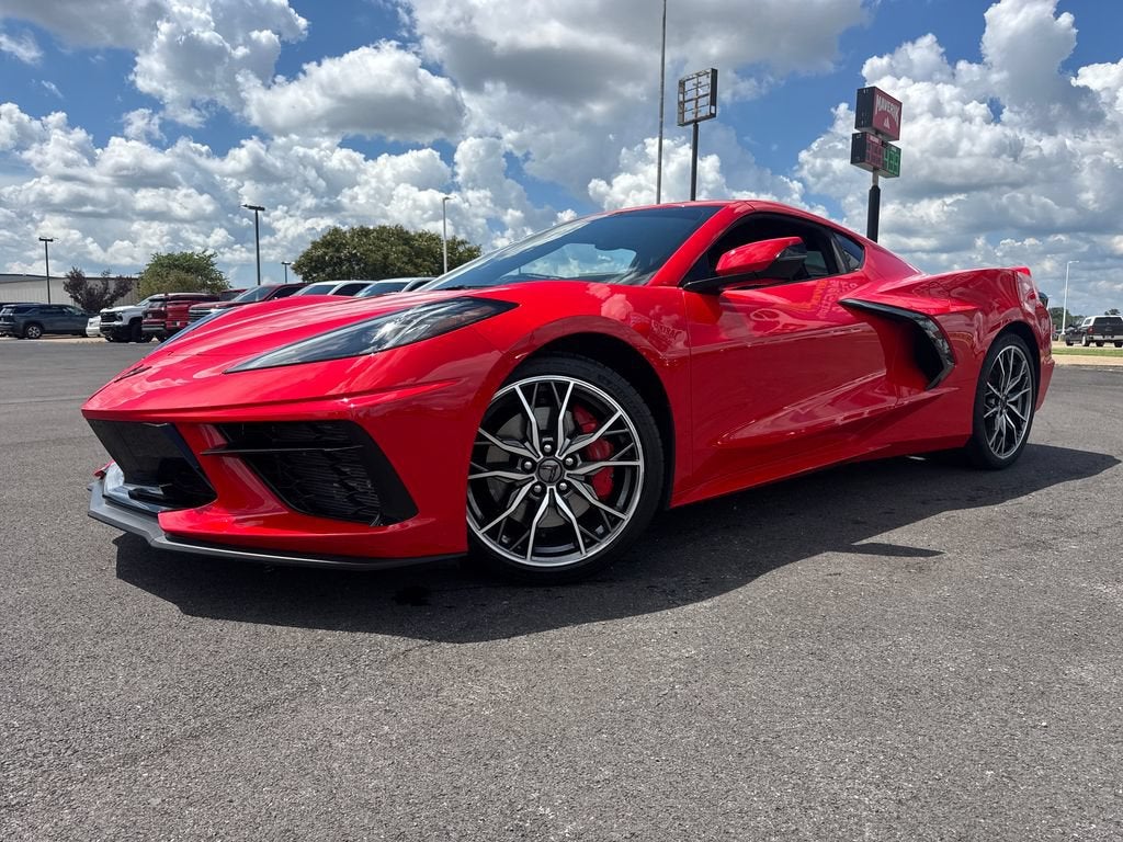 2023 Chevrolet Corvette Stingray 1LT in Torch Red — front three-quarter view