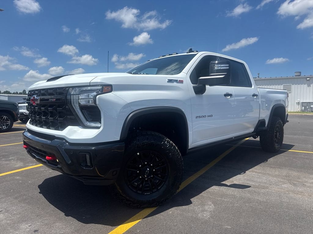 2026 Chevrolet Silverado 2500 HD ZR2 in Summit White — front three-quarter view