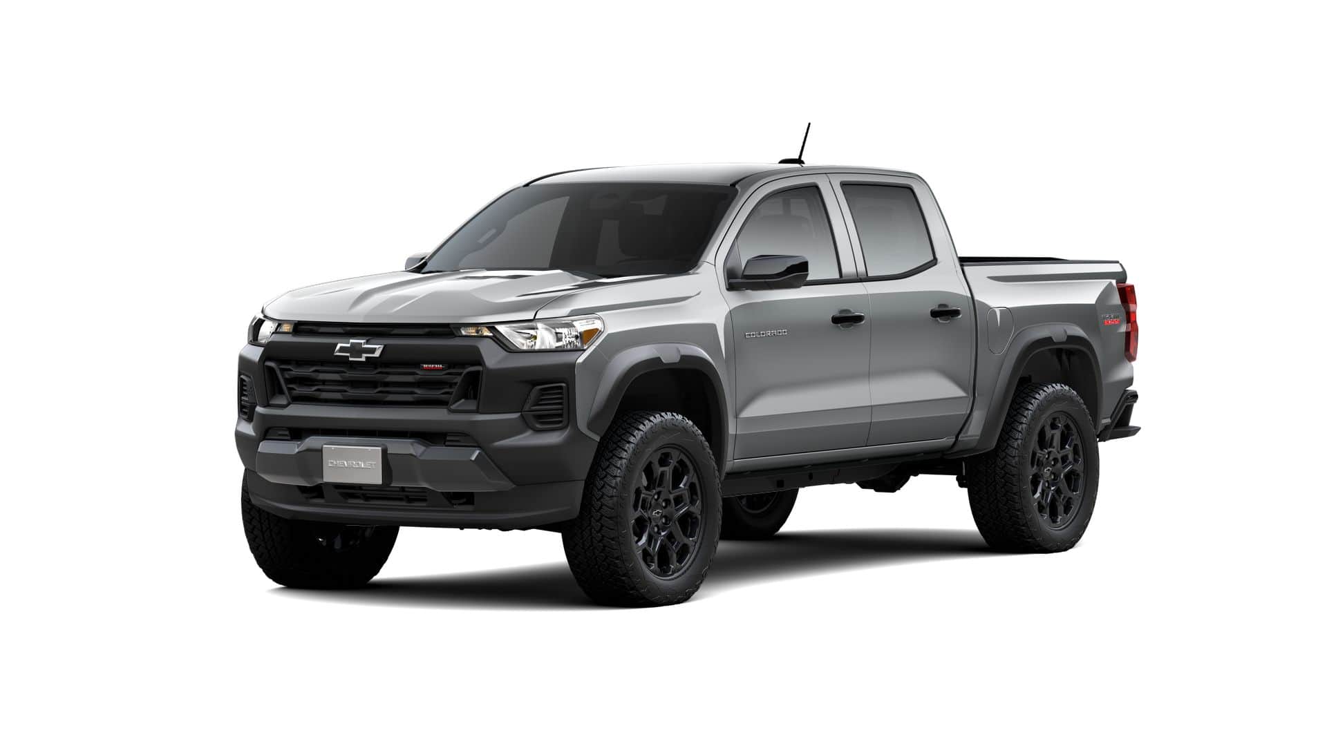 2026 Chevrolet Colorado Trail Boss in Sterling Gray Metallic — front three-quarter view