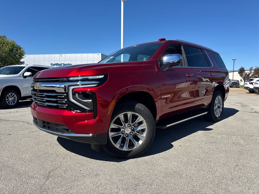 2026 Chevrolet Tahoe Premier in Radiant Red Tintcoat — front three-quarter view