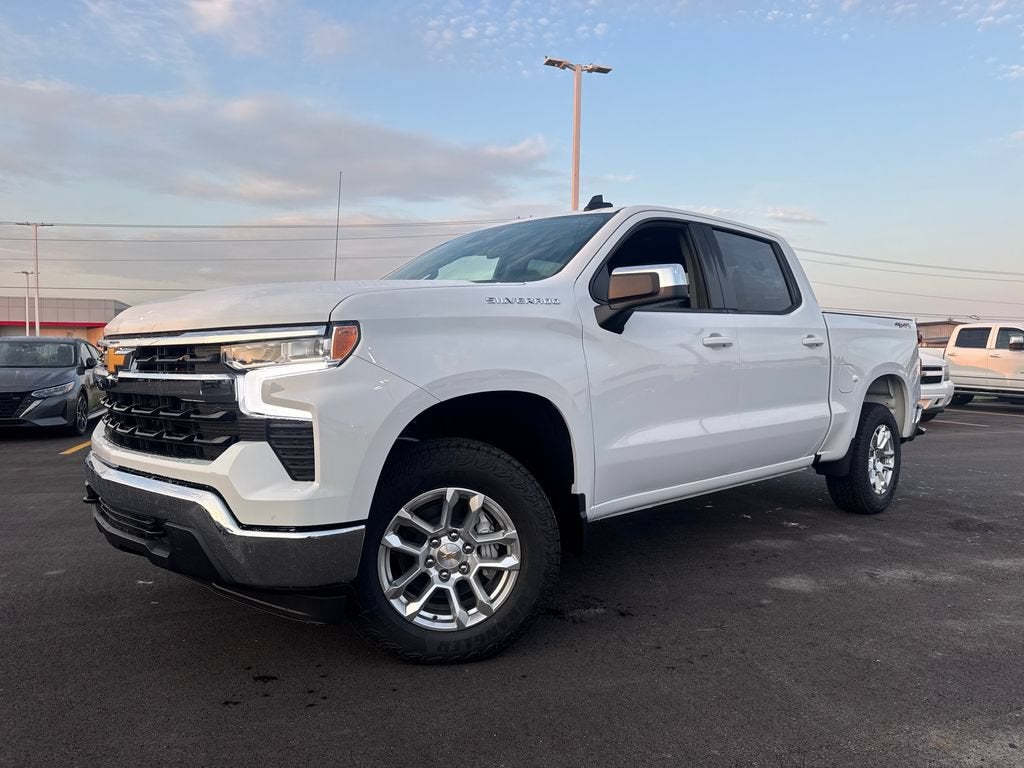 2026 Chevrolet Silverado 1500 LT in Summit White — front three-quarter view