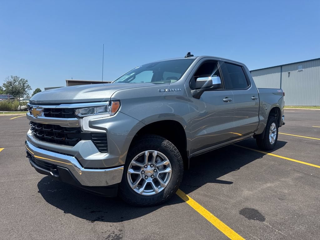 2026 Chevrolet Silverado 1500 LT in Sterling Gray Metallic — front three-quarter view