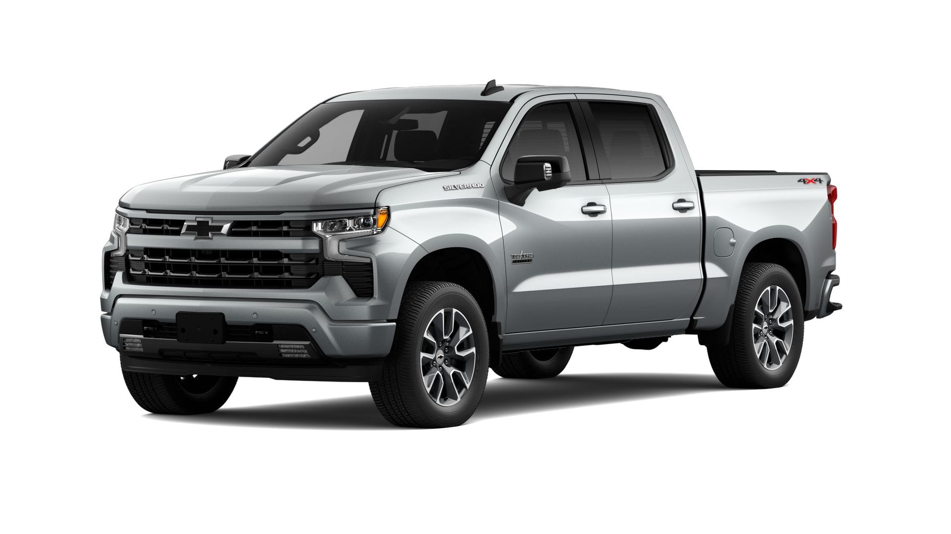 2026 Chevrolet Silverado 1500 RST in Sterling Gray Metallic — front three-quarter view