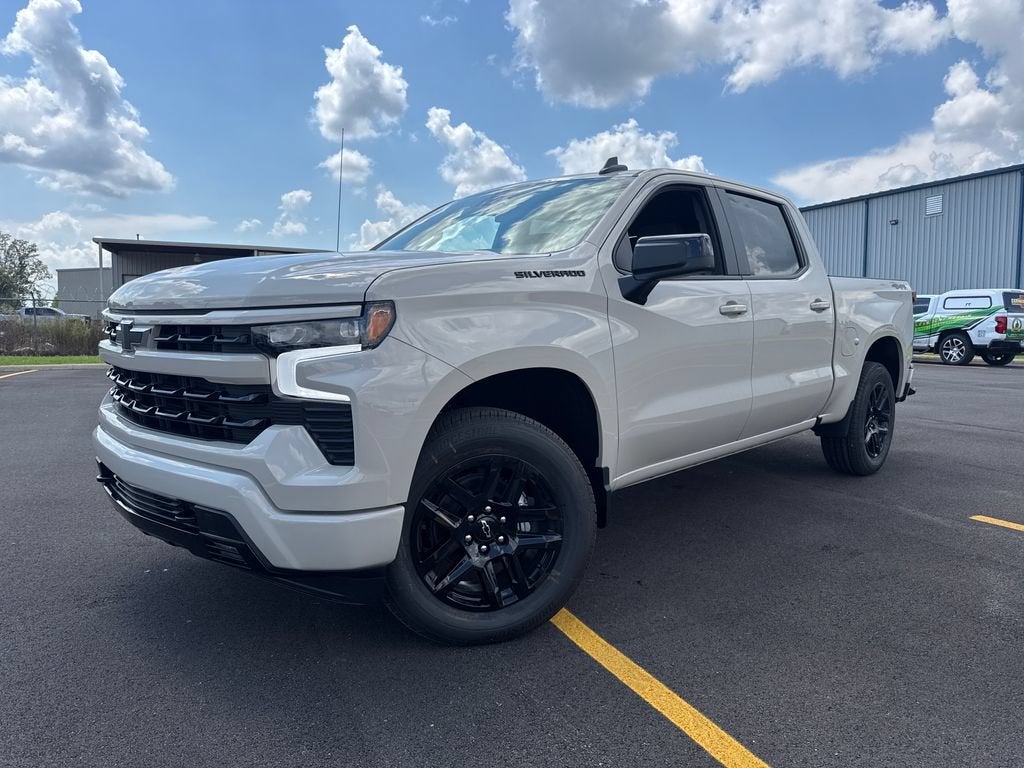 2026 Chevrolet Silverado 1500 RST in White Sands — front three-quarter view