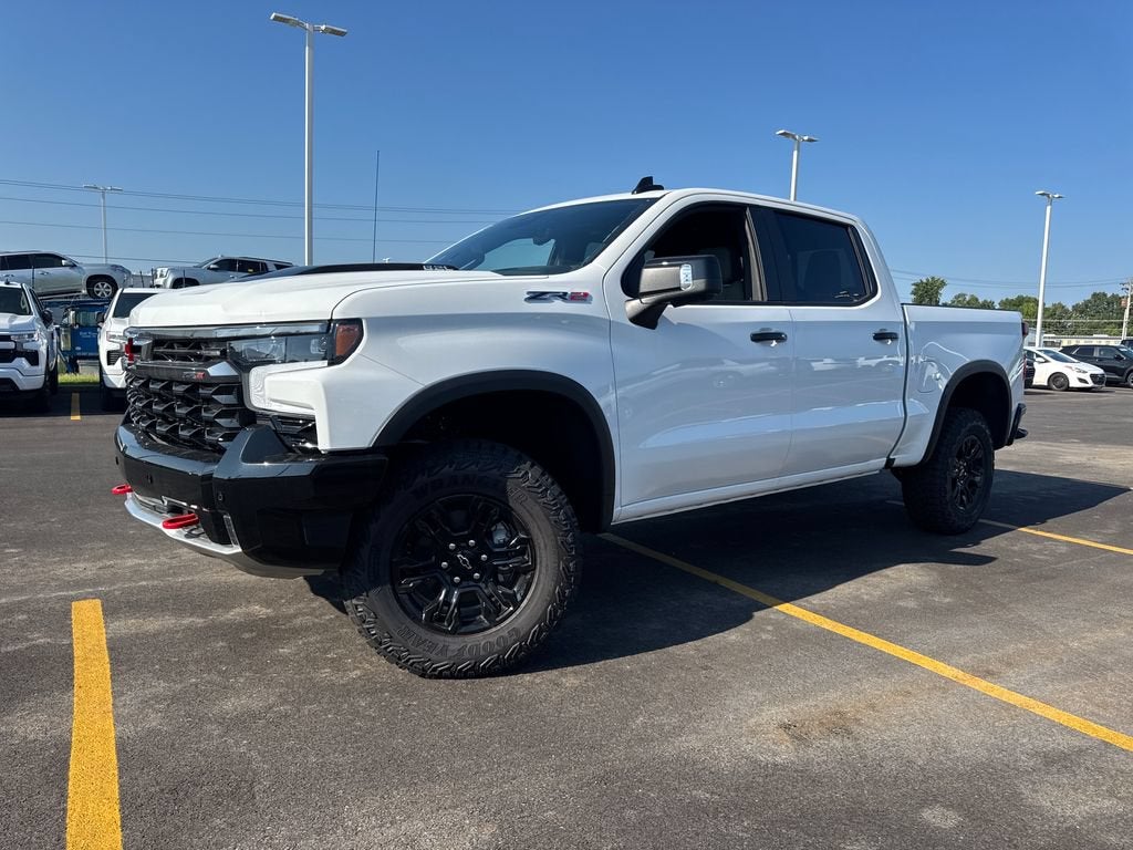 2026 Chevrolet Silverado 1500 ZR2 in Summit White — front three-quarter view