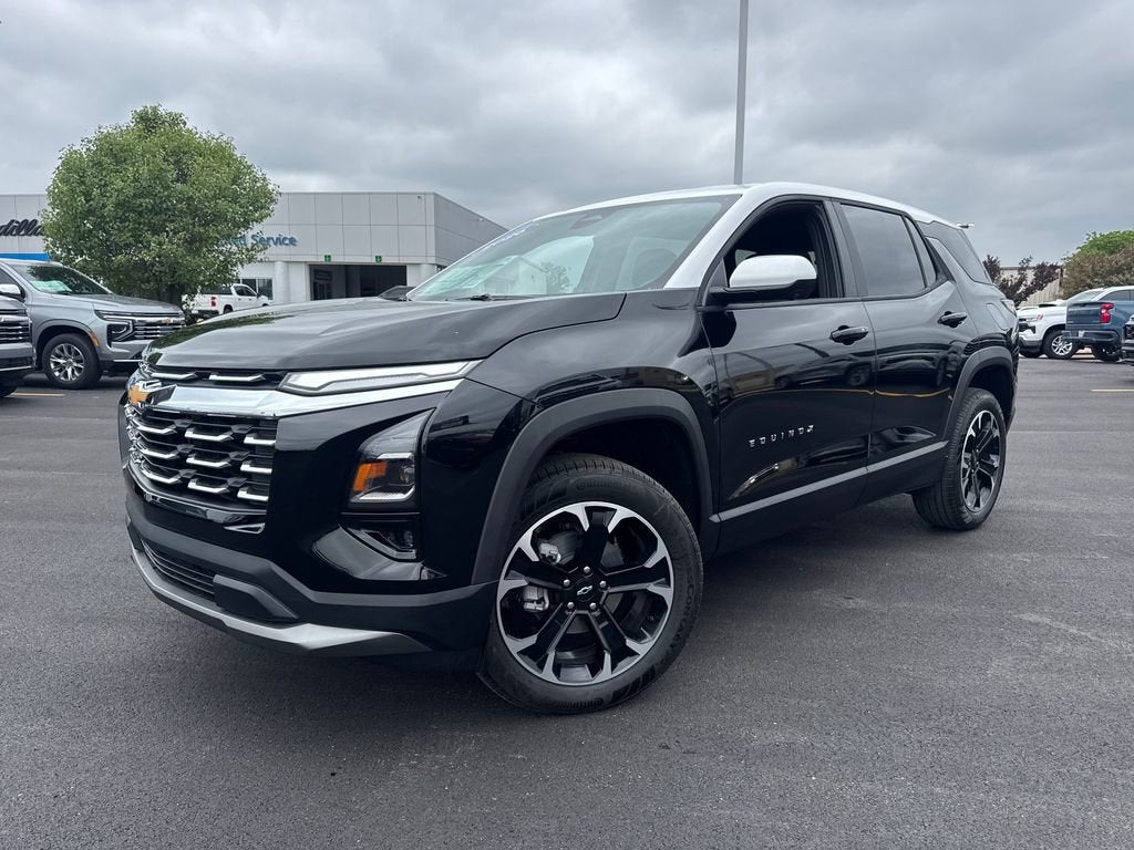 2026 Chevrolet Equinox LT in Mosaic Black Metallic — front three-quarter view
