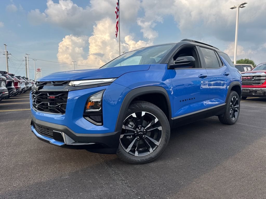 2026 Chevrolet Equinox RS in Reef Blue Metallic — front three-quarter view
