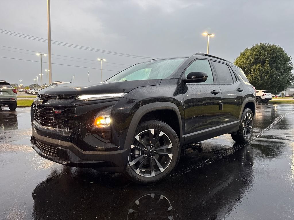 2026 Chevrolet Equinox RS in Mosaic Black Metallic — front three-quarter view