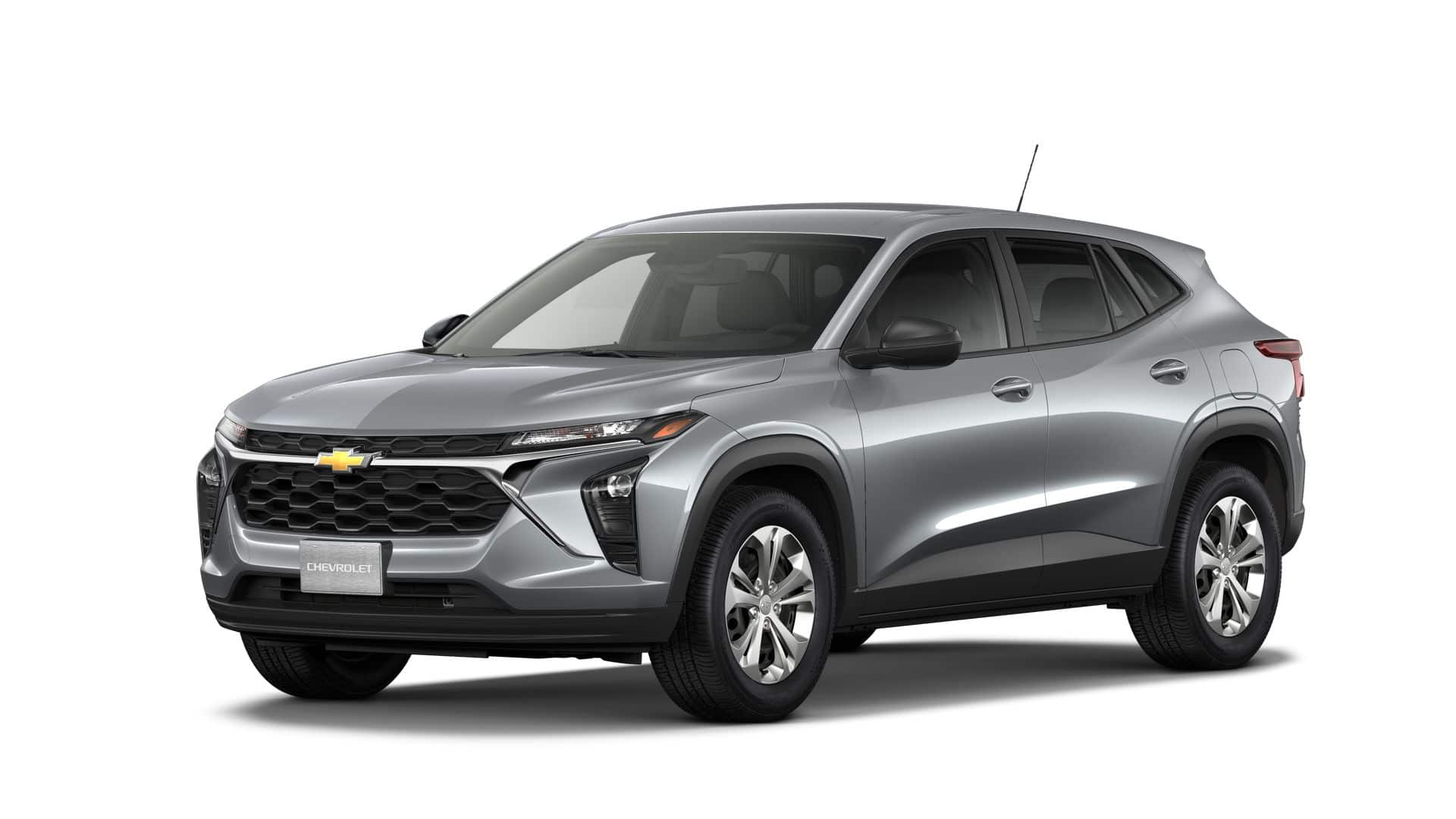 2026 Chevrolet Trax LS in Sterling Gray Metallic — front three-quarter view