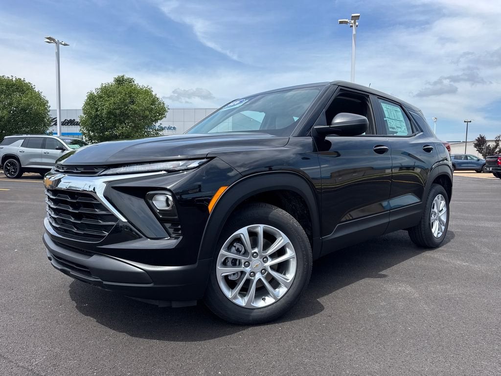 2026 Chevrolet Trailblazer LS in Mosaic Black Metallic — front three-quarter view